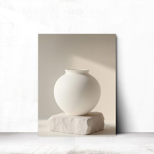 마지아갤러리 풍수 그림 달항아리 인테리어 액자 캔버스 거실 벽장식 액자, 사이즈