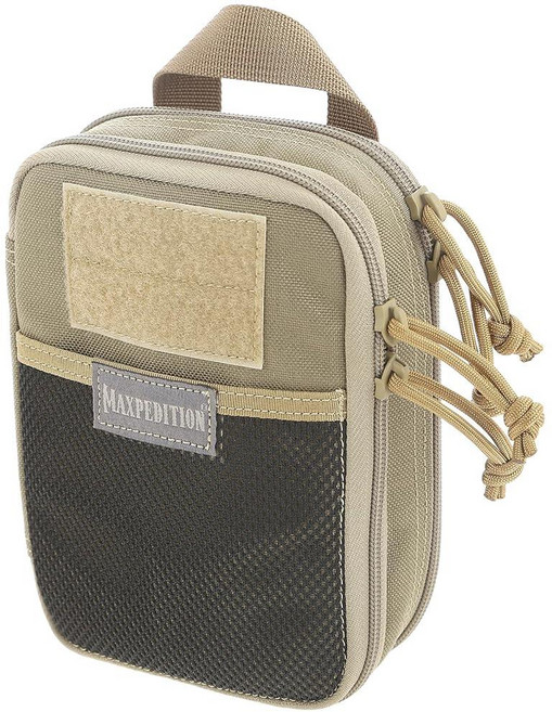 MAXPEDITION Double Decker 미니 포켓 오거나이저 10.2 x 6.4 15.2cm4 2.5 6인치 EDC 파우치 정리용 전술 도구 일상 휴대를 MOLLE 액세, Khaki