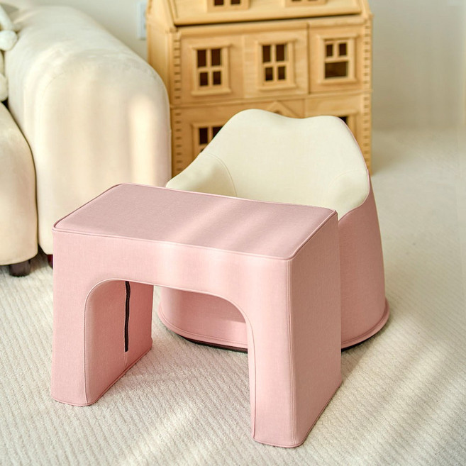 리에또 모던 유아 아기소파 테이블 세트 아기 책상 의자, 코지핑크set