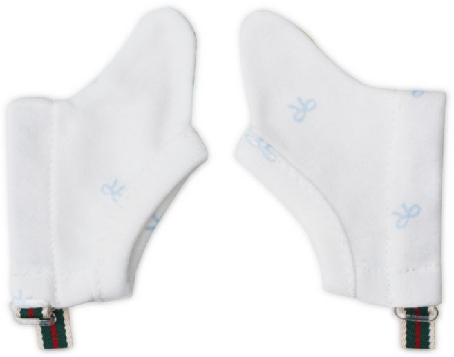 소보치 손가락 빨기 방지 손빨기 방지 장갑 힐링썸 친환경 오가닉 장갑 6~36개월이상, S 엄지, 블루, 1개