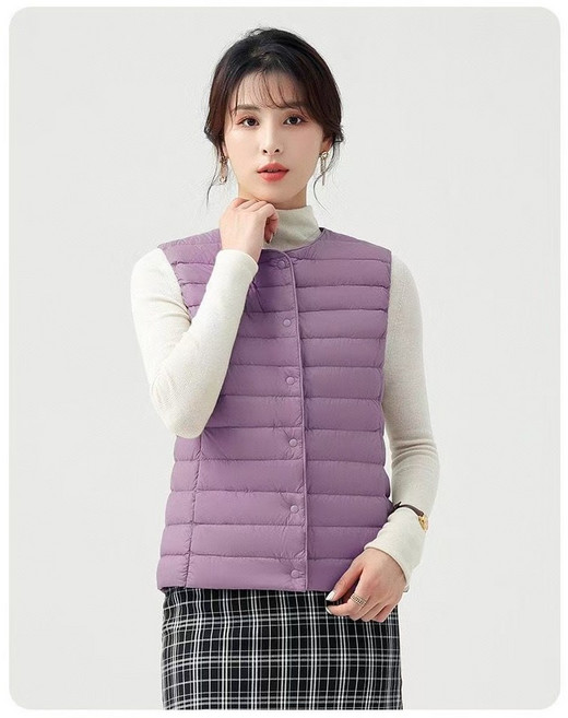 지니 데일리 경량 조끼 패딩 따뜻한 베스트 슬림핏 겨울 이너 조끼