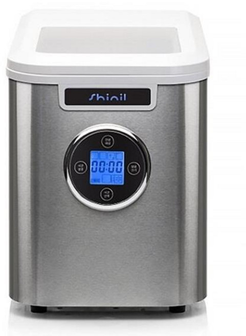 스테인레스 자동세척 디지털 제빙기 12kg 3단얼음크기조절 아이스 아이스메이커