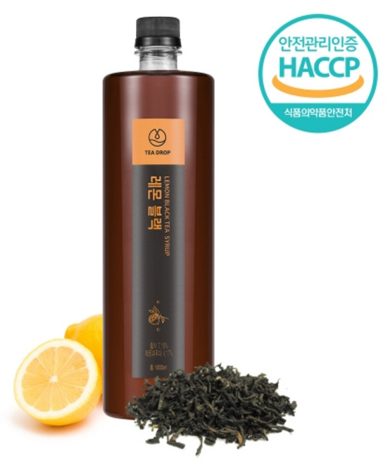 [청담라이프] 레몬블랙 1000ml 원액 베이스 에이드 시럽, 1개, 1L