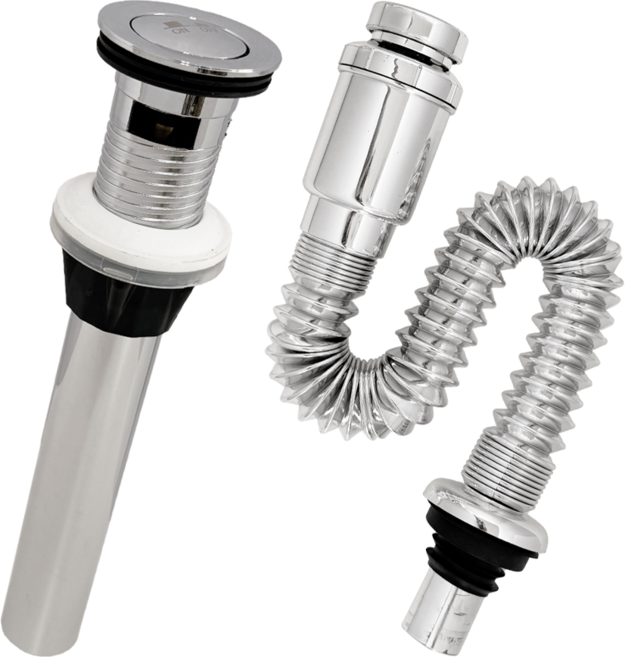 간편설치 세면대 배수관 부속품 폽업 트랩 세트(폽업+바닥배수트랩), 1개