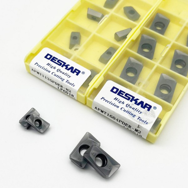APMT1135 H2 초경 밀링 인서트 스테인레스 스틸 용 CNC 커터, 01 01 10PCS APMT, 01 01 1135PDER-XM LF6018, 1개