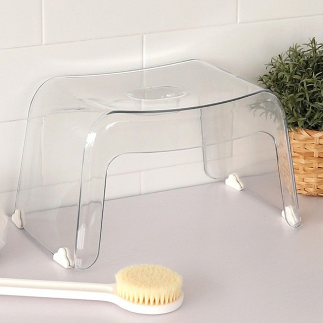투명스툴 발받침대 미끄럼방지 화장실의자, 단품, 상세페이지 참조