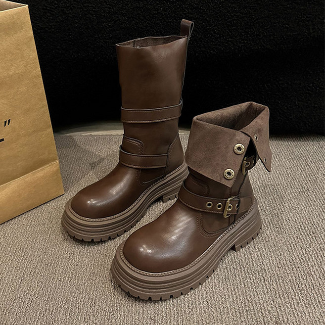 스타일닥터 여성 롱부츠 편안한 부츠 키높이 5cm 앵클부츠