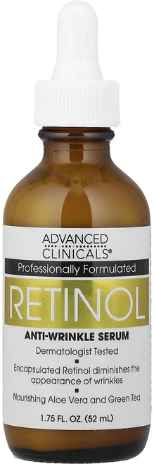 효과가좋습니다 Advanced Clinicals 레티놀 세럼 안티 링클 52 ml(1.75 fl oz) 고급영양제, Advanced Clinicals 레티놀 ..., 1개, 52ml - 쿠팡