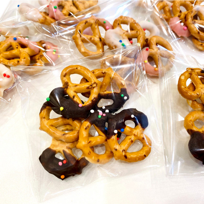 이지쿠키 초코프레첼 다크초코 소포장 단체 간식 대량 주문, 1개, 8g