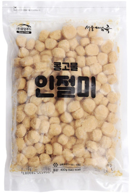 서울마님떡 콩고물 인절미 400g 빙수용 (냉동), 4개