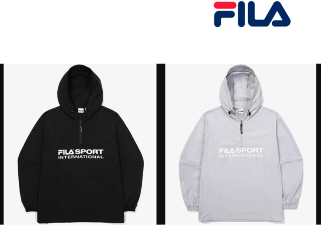 휠라 공용 FILA 컴포트핏 인터내셔널 우븐 후드티 FS2JKF2132X