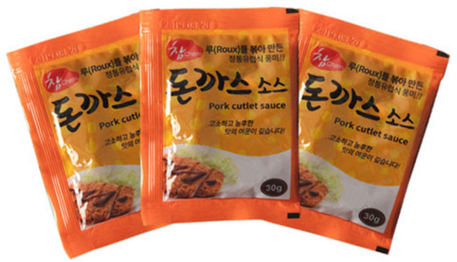 우리식품 참 돈가스 소스 업소용 일회용 30g