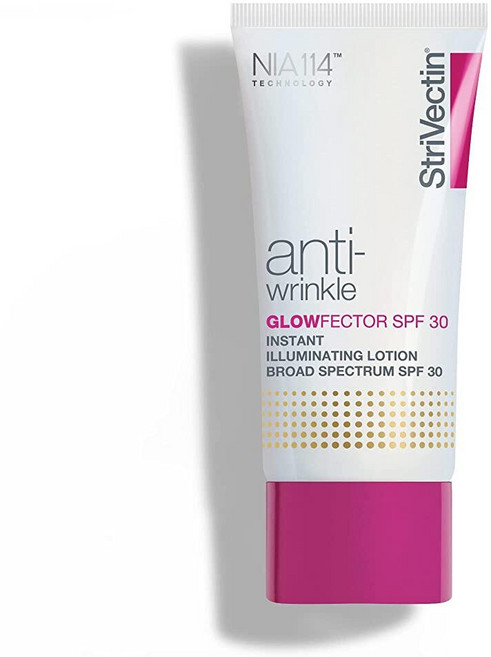 StriVectin GlowFector 인스턴트 llluminating 로션 광범위 스펙트럼 SPF 30 피부 광채 향상 28.3g(1온스)