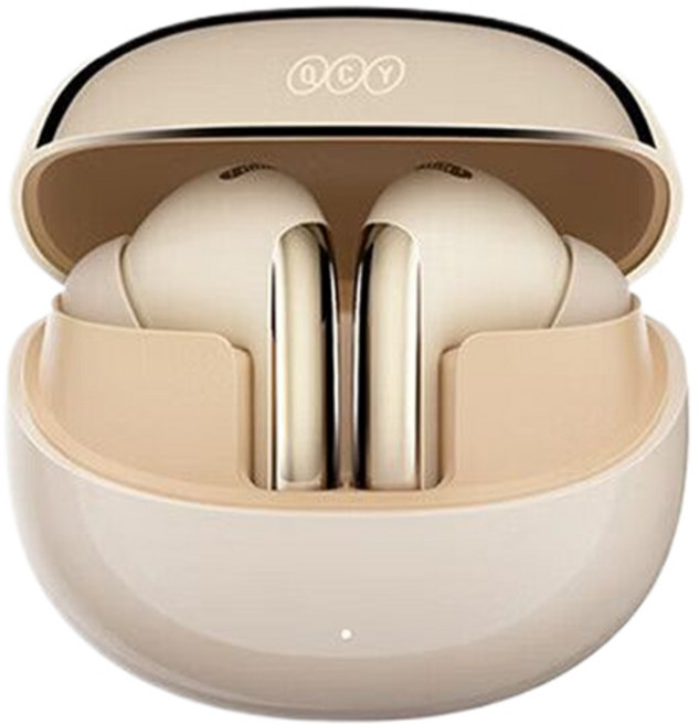 QCY 멜로 버즈 프로 ANC 무선 액티브 노이즈 캔슬링 이어폰, 골드, HT08