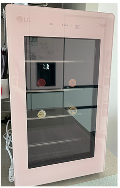 LG전자 디오스 오브제 컬렉션 와인셀러 8병 방문설치, 크리스탈핑크, W0082GPE