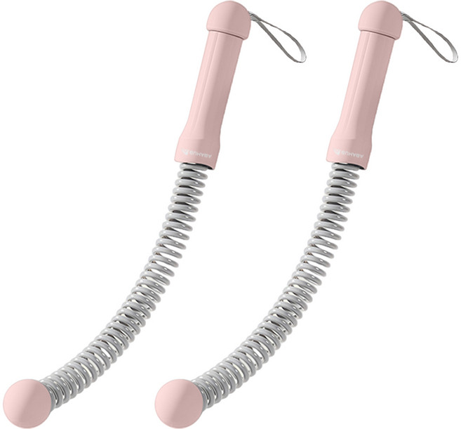 ABAHUB 무선 배틀로프 HOMET 홈트레이닝 소음방지 전신운동기구, 핑크색