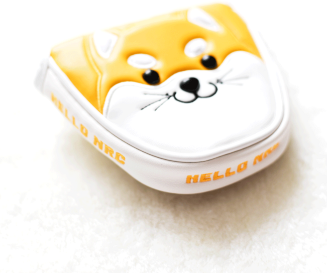 메다 아키타 골드 골프 헤드커버