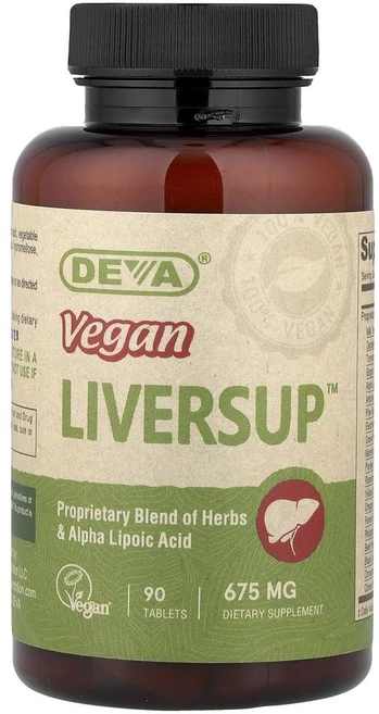 데바 비건 리버섭(간 건강) Deva Vegan Liversup™ 675 mg 90정, 1개 - 쿠팡