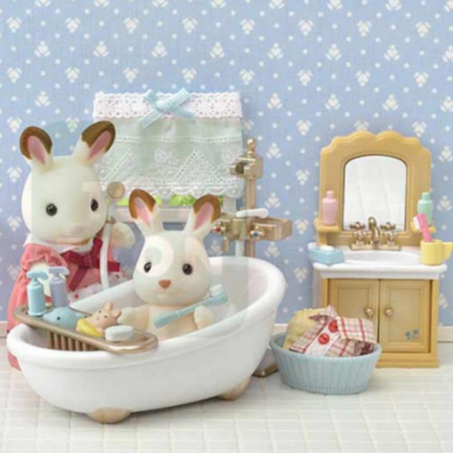 도모아 실바니안 패밀리 베이직 욕실 세트 인형 피규어 장난감