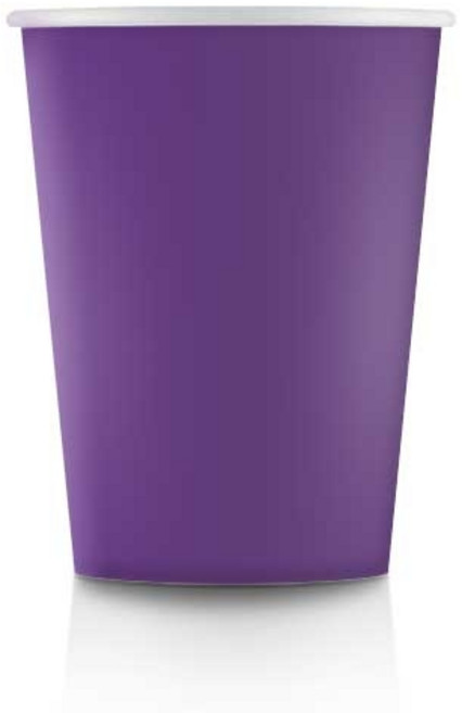 384ml(13온즈) 컬러 종이컵 빈퍼플 1줄 50개, 1개