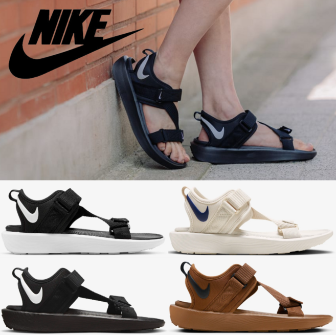 (국내매장판) 나이키 남녀 커플 샌들 비스타 아웃도어 가볍고 편한 여름 신발 스트랩 쿠셔닝 남자 여자 발편한 스포츠 샌달