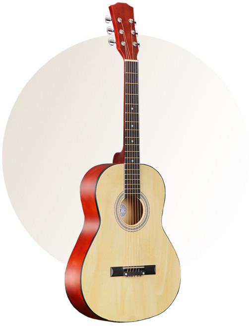 주닉스 입문용 어쿠스틱 통기타 30 34 36 38 초보자 연습용 내츄럴 포크 기타, 36인치, 1개