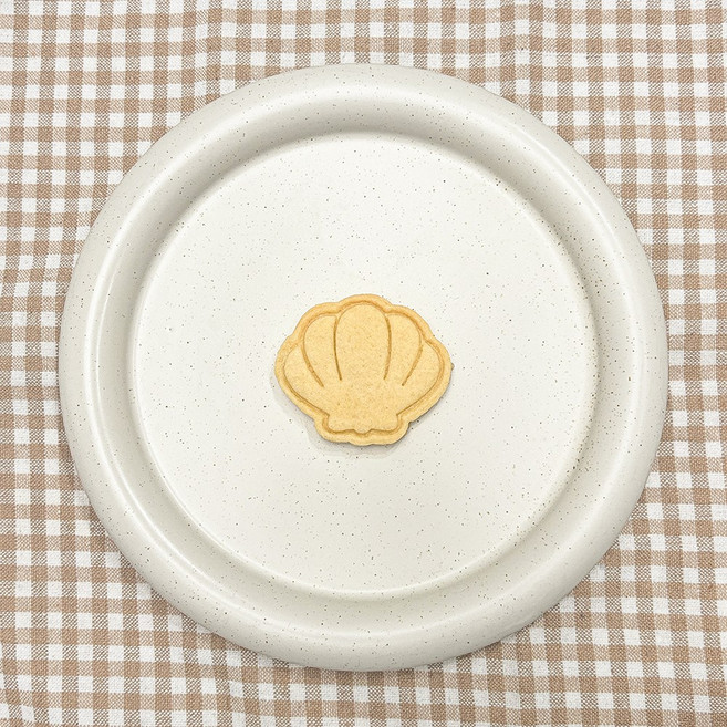 조개 쿠키커터 쿠키틀 여름 모양틀 선물 베이킹도구, 1개