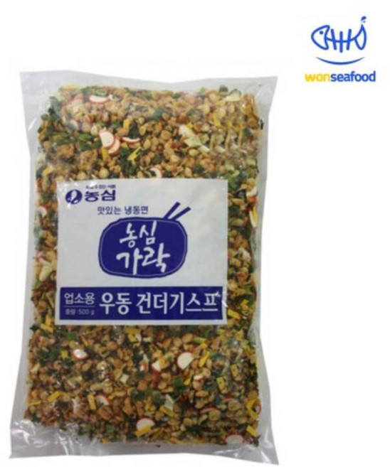 원씨푸드 농심 가락 업소용 우동 건더기 스프 500g 고명 토핑 후레이크, 1개