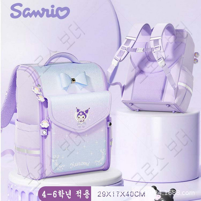크로스 보더 산리오 학생 책가방 학생 백팩 시나모롤 쿠로미 마이멜로디