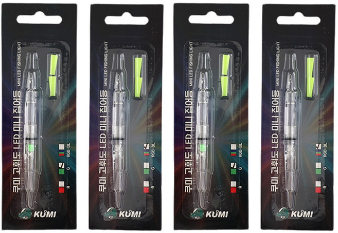 레저킹 갈치 두족류 고휘도 LED 미니집어등, 4개, 레드-점등형, 454559