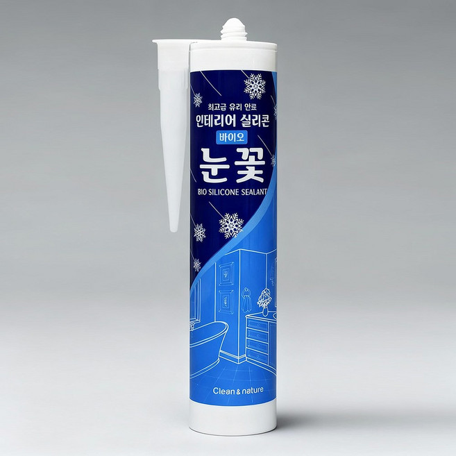 유리안료 고급 인테리어 눈꽃 실리콘 실버, 1개