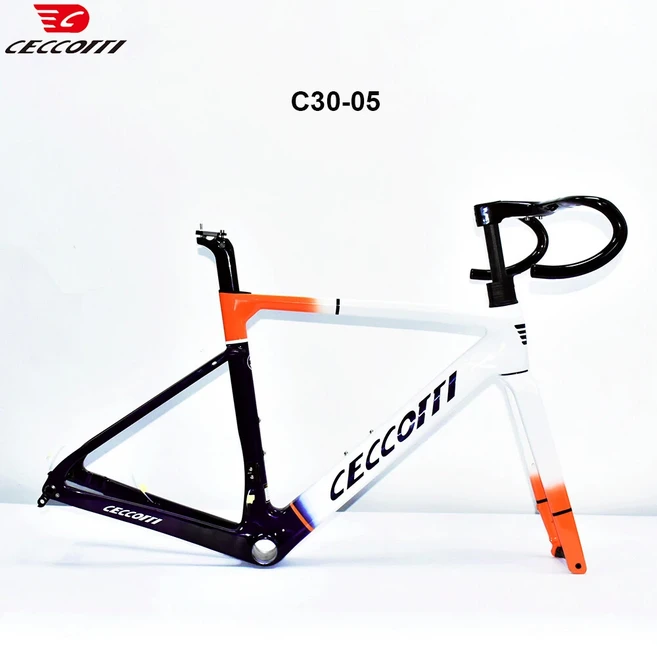 CECCOTTI 카본 프레임 로드 바이크 풀 히든 케이블 디자인 및 T47BB 자전거 세트 최신 모델, 04 51cm-T47, 18 C30-05 set