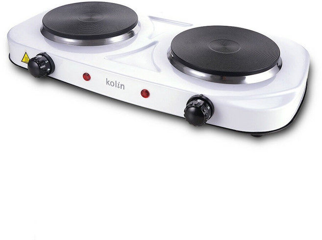 Kolin 歌林 雙口黑晶電子爐，五段火力獨立溫控，不挑鍋具設計, KCS-LN1401D