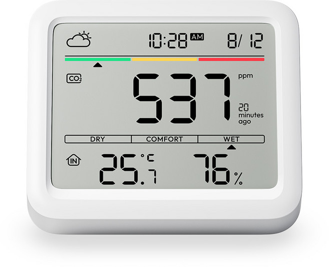 스위치봇 CO2 측정기 이산화탄소 측정 센서, 1개