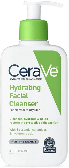 세라비 하이드레이팅 페이셜 클렌저 포 노멀 투 드라이 스킨, 237ml, 1개 - 쿠팡