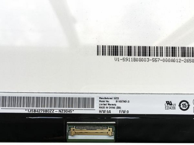 11.6인치 EDP 슬림 30핀 노트북 LED 스크린 B116XTN01.0 적합 NT116WHM-N12 N116BGE-EB2 EA2 E42, 01 11"