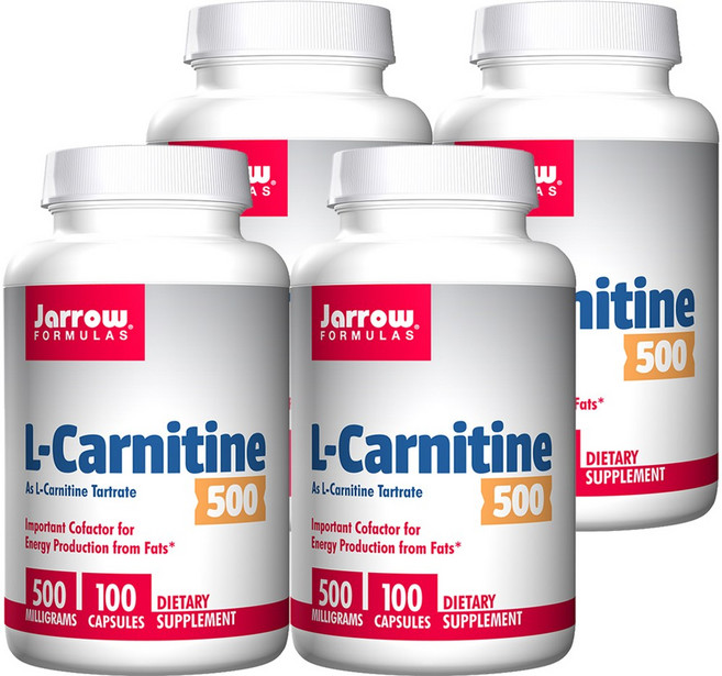 Jarrow FORMULAS 賈羅公式 左旋肉鹼無麩質膠囊 500mg, 4罐, 100顆