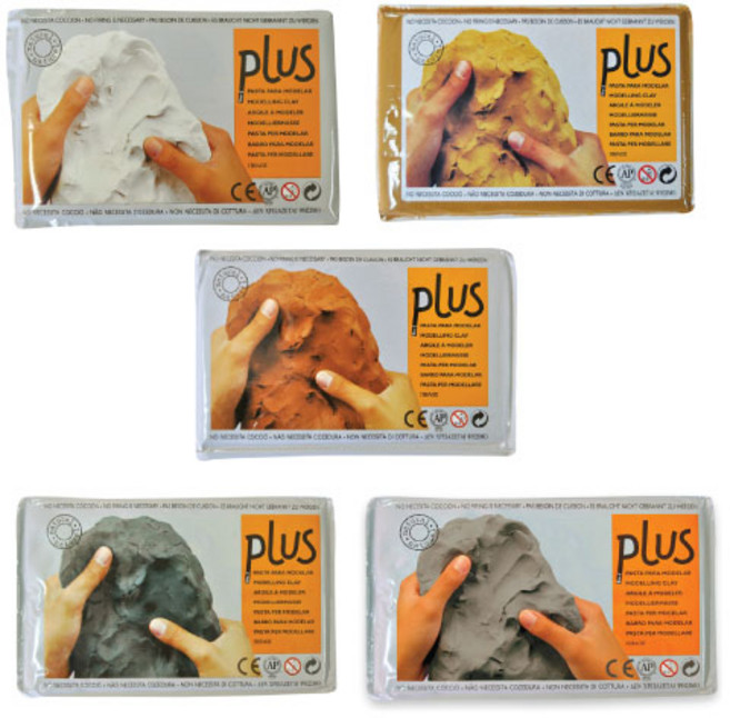 PLUS 칼라 찰흙 1kg/테라코타 도자기 점토/색상선택, PLUS 칼라 찰흙 1kg-갈색