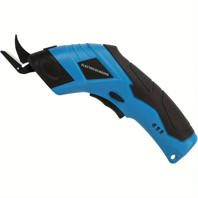 3.6V 리튬 전기 가위 패브릭 가위 충전 텅스텐 강철 전기 가위 패브릭 가죽 수리 가장자리 충전, 01 Blue   Carton