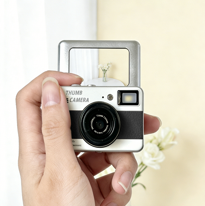 y2k 키링 카메라 레트로 감성 카메라 초소형 카메라 키링용 SD카드 포함, 블랙