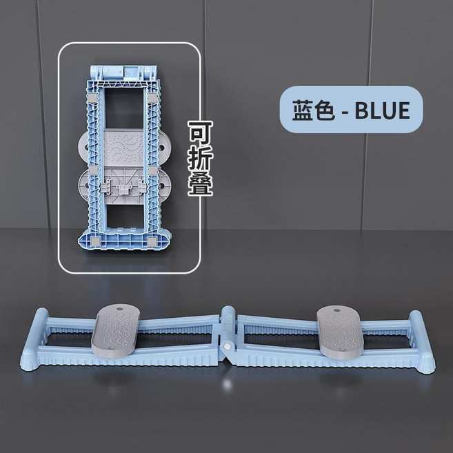 滑步機 美腿滑雪機 女士男士通用 可折疊, 晴空藍可折疊送防滑墊片