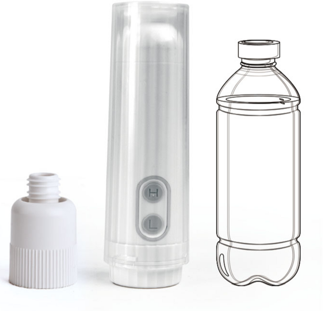 휴클린 휴대용 비데 여행용 비상용 자동 핸디형, 1세대 휴클린비데_핑크,(건전지형)_노즐포함, 고객직접설치