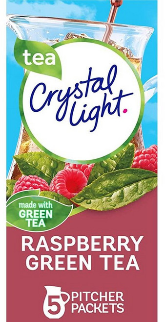 Crystal Light 크리스탈라이트 라즈베리 그린티 파우더 피쳐팩 5포 138555, 1개