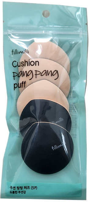 필리밀리 쿠션팡팡퍼프5P기획, 혼합색상, 1개, 5개