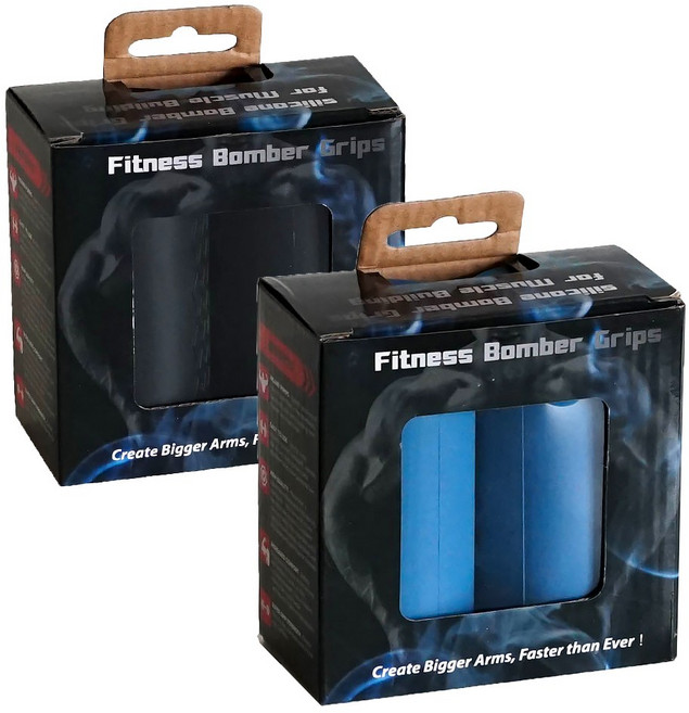 헬스몬 팻그립 마누스 펫그립 바벨 웨이트 덤벨 그립 1쌍 패키지, 검정, 1개