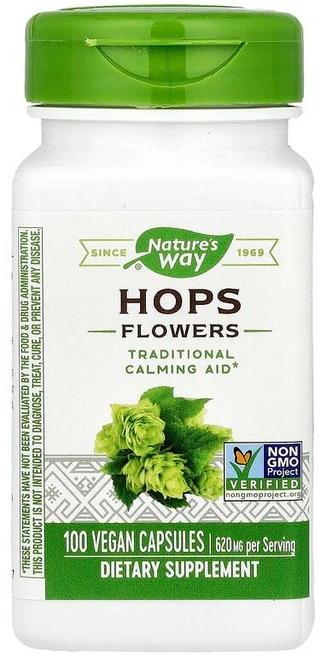 Nature's Way 홉꽃 베지 캡슐 100정(캡슐 1정당 310mg) Way (네이처스 웨이), 1개 - 쿠팡