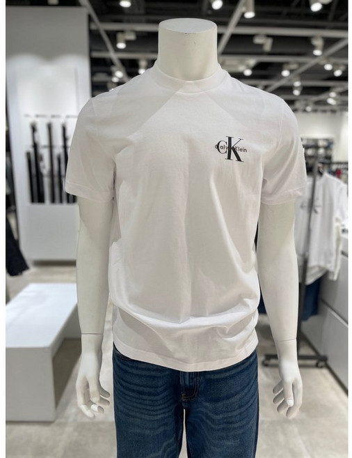 캘빈클라인 진 CALVIN KLEIN JEANS CK진남여공용 레귤러핏 모노그램 로고 반팔 티셔츠 4RAB213-YAA NLL769 JFB613