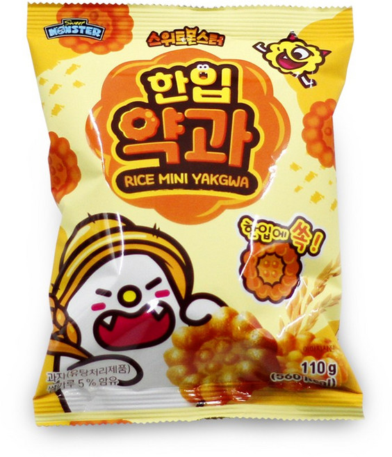 스위트몬스터 한입 미니 쌀약과 전통 간식, 1개, 110g