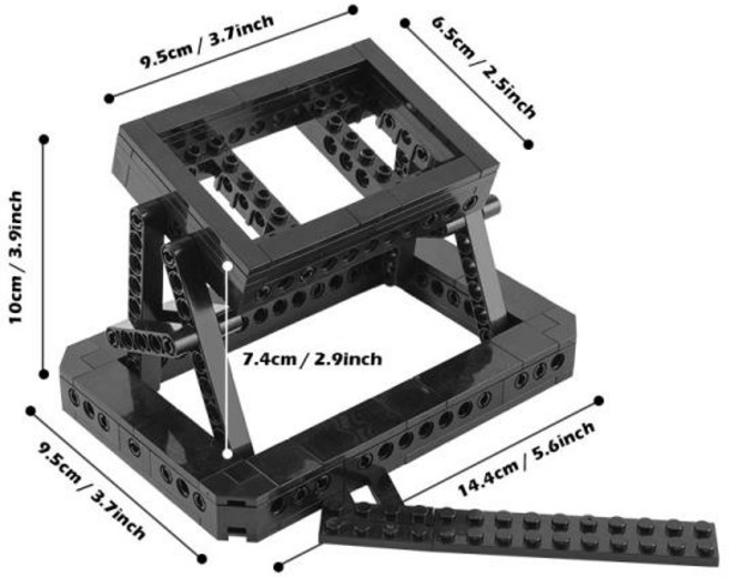 아스라다 MOC 디스플레이 스탠드 벽돌 세트 10300 식 미래로 돌아온 자동차 빌딩 블록 모델 DIY 장난감, 1개