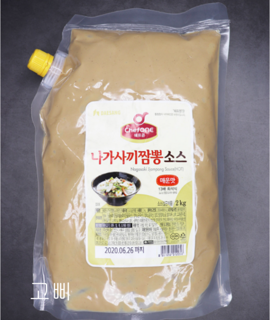 쉐프원 나가사키 짬뽕소스(매운맛) 2kg/청정원 소스, 2kg, 1개